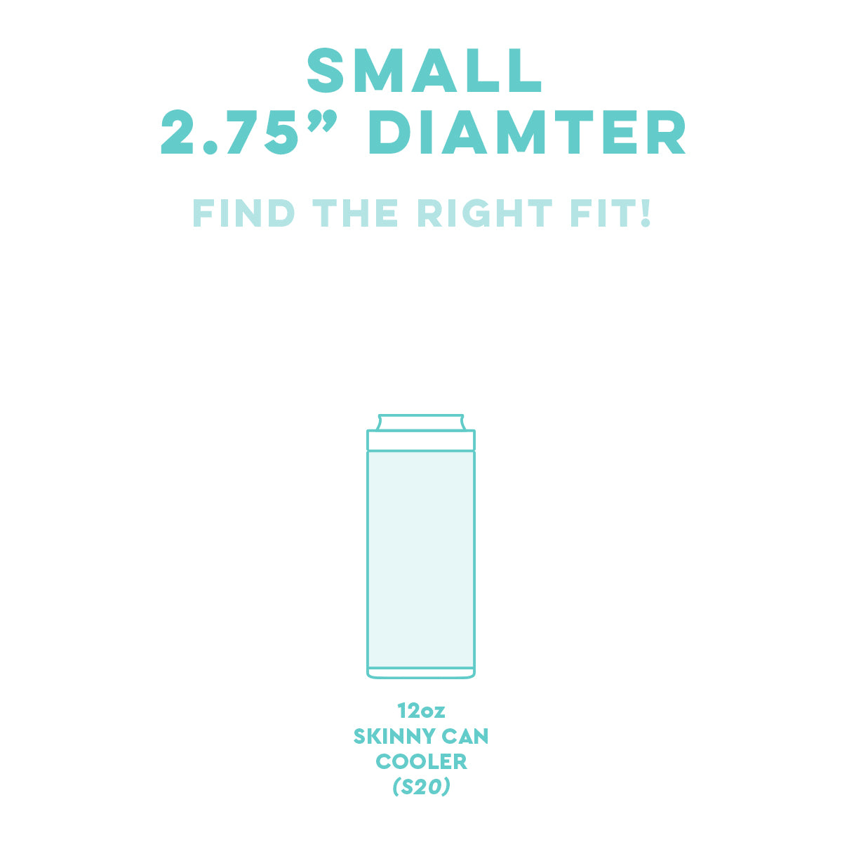 Slider Lid - Clear (Small - 12oz Skinny Can Cooler) - KaraMarie