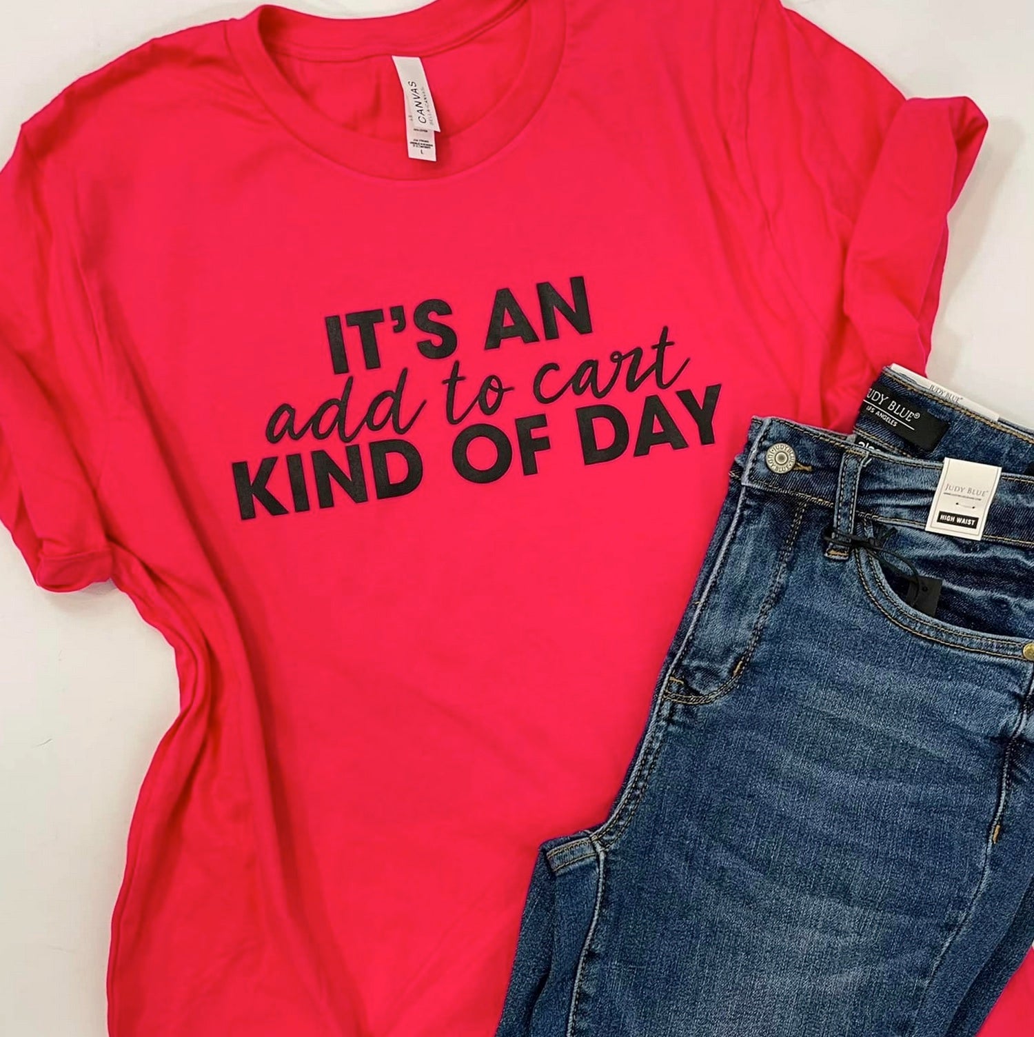 Tuesday Tees! Add To Cart Day Graphic Tee - KaraMarie
