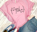Meow Print Graphic Tee - KaraMarie