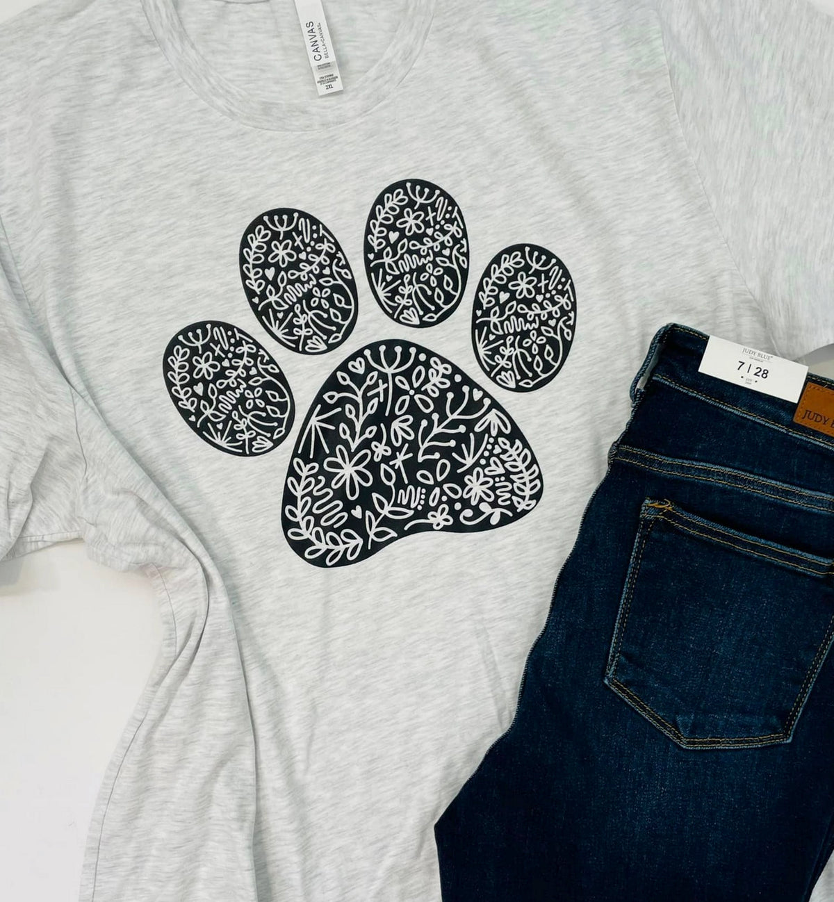 Tuesday Tees! Paw Print Graphic Tee - KaraMarie