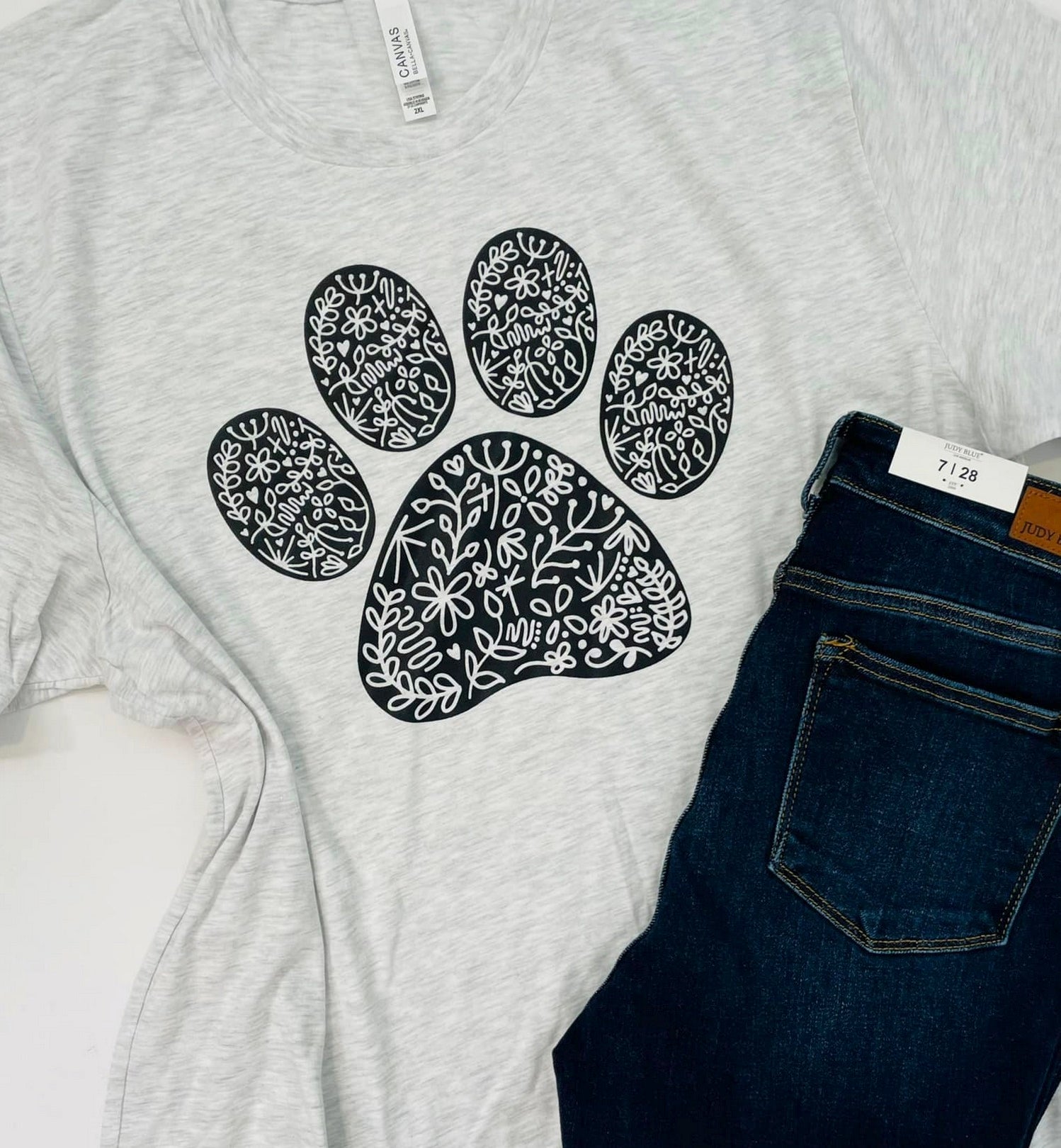 Tuesday Tees! Paw Print Graphic Tee - KaraMarie