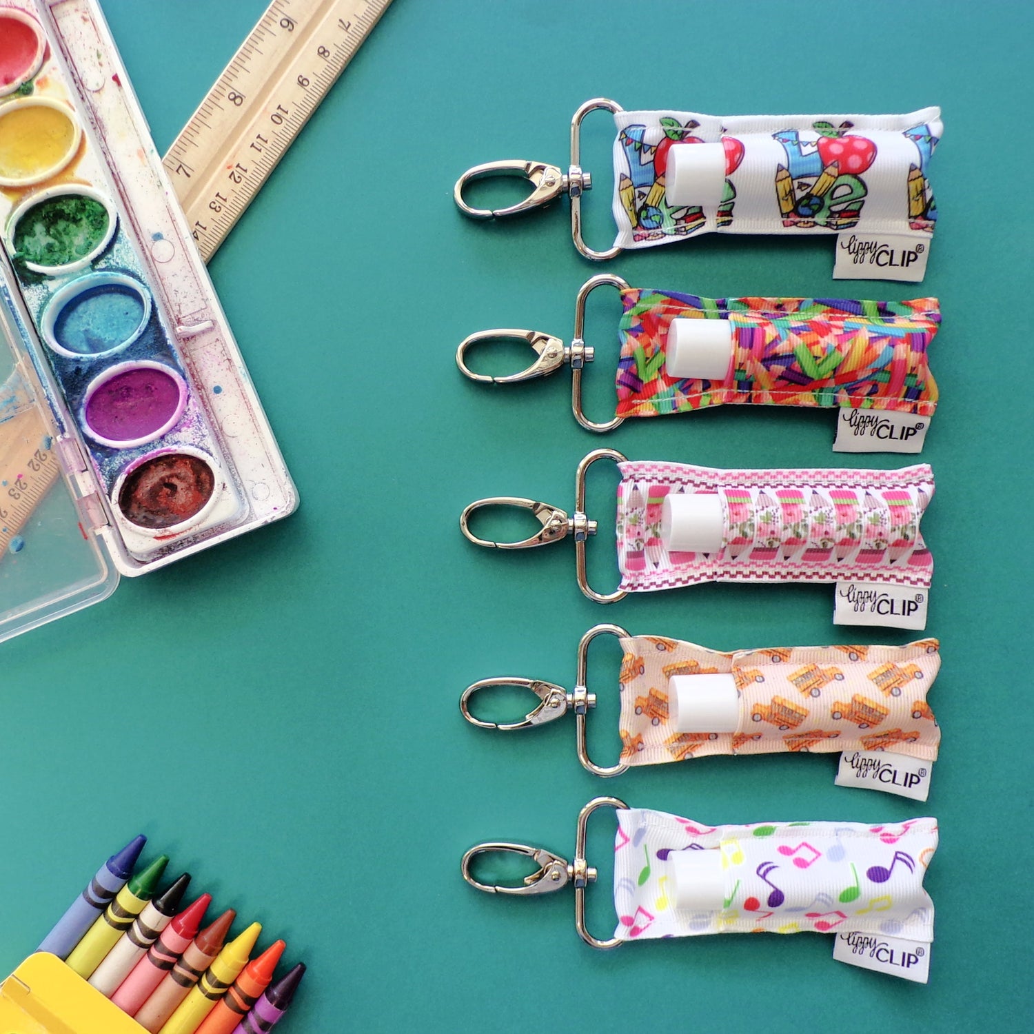 School Bus LippyClip® Lip Balm Holder