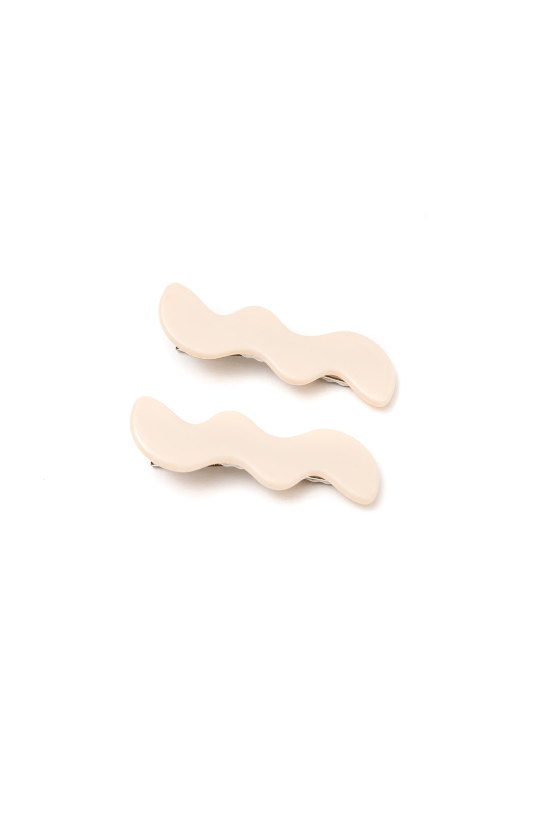 Wavy Clip Set in Cream - KaraMarie