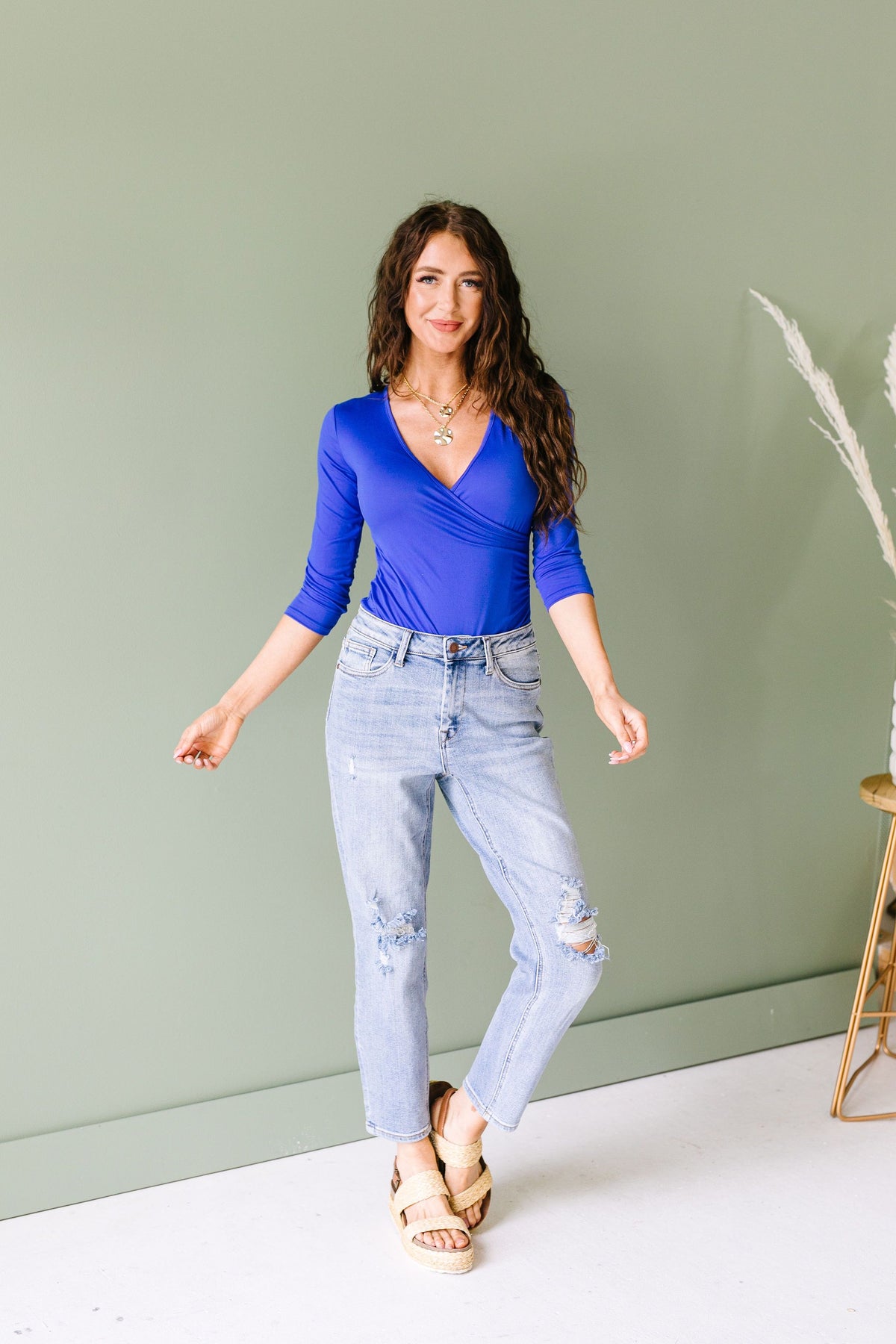 Royal Blue Bodysuit - KaraMarie Boutique