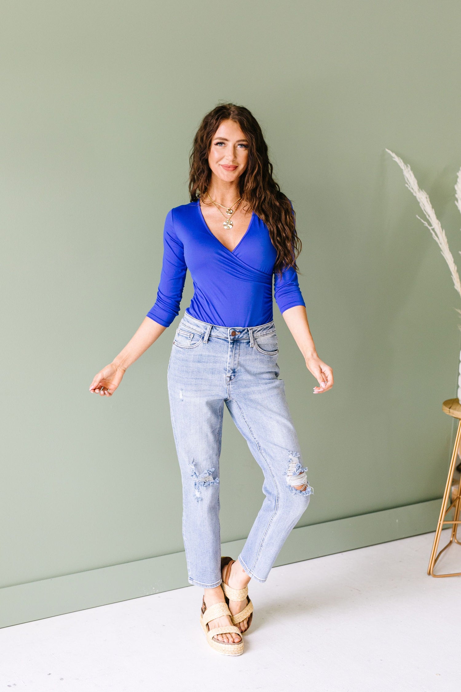 Royal Blue Bodysuit - KaraMarie Boutique